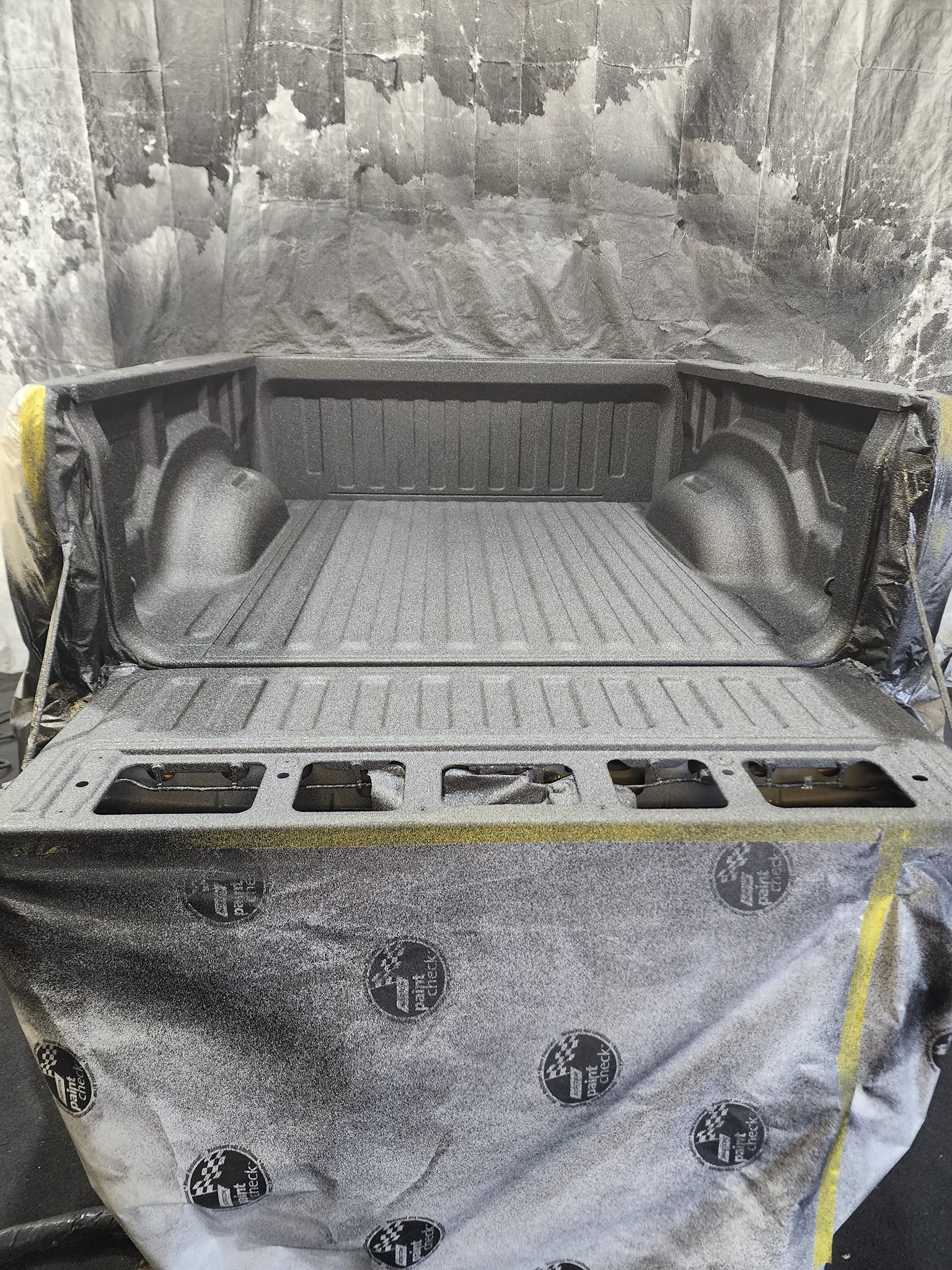 prepped truck bed